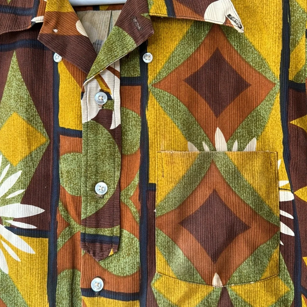 Napili Hawaiian shirt. No iron fabric. Vintage retro tiki tropical ποΈπ΄ππ»ββοΈπ§π - Picture 6 of 13